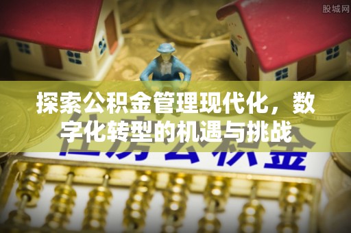 苏尼特右旗探索公积金管理现代化，数字化转型的机遇与挑战