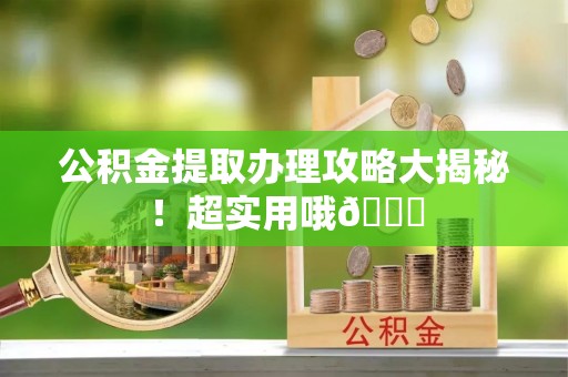苏尼特右旗公积金提取办理攻略大揭秘！超实用哦😉