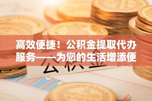 苏尼特右旗高效便捷！公积金提取代办服务——为您的生活增添便利